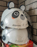 好乐宝（haolebao）3C认证亲子款电动摩托车头盔男女夏季防晒半盔安全帽新国标 熊猫成人 实拍图