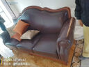 思美琢美式沙发复古实木真皮沙发头层牛皮广东佛山简美田园风格客厅家具 三人位 实拍图