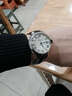 时仕适用卡地亚表带卡地亚蓝气球表带男女士真皮牛皮表带蓝气球表带折叠扣款 黑色银扣 11.18mm 实拍图