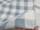 南极人（Nanjiren）夏季老粗布床单单件纯棉加厚榻榻米床盖三件套学生宿舍全棉被单 蓝 格【100%老粗布适合裸睡】 200x230cm床单（适合1.5米床） 实拍图