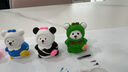 涂色小熊石膏娃娃白坯手工涂鸦画画彩绘背包熊公仔儿童玩具男女孩 【10个装】送2笔+12颜料+调色盘 实拍图