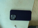 W&P适用苹果14promax手机壳iPhone14promax保护套全包防摔液态硅胶软壳高级感简约商务男女款暗紫色wp 实拍图