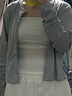 FOX.G针织开衫外套女轻薄针织衫衣服女装2025新款夏季上衣外穿纯欲罩衫 灰色长袖薄款开衫 均码 【建议125斤左右内】 实拍图