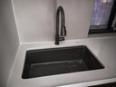 箭牌（ARROW）厨房水槽304不锈钢枪灰纳米仿手工水槽单槽水池洗碗池洗菜盆水槽 枪灰轨道单槽 700*430赠枪灰龙头 实拍图