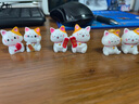 景观摆件可爱招财猫树脂工艺品汽车中控台摆件家居装饰礼品 招财猫 6个一套 实拍图