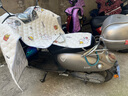 浪漫美西电动车挡风被夏季全包防晒遮阳罩电瓶摩托车四季防水防风24新薄款 麦咭小狗【夜间反光+收纳扣】一体坐垫 实拍图
