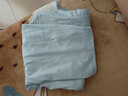 真维斯纯棉重磅短袖t恤男纯色夏季全棉打底衫半袖100%新疆棉大码体恤衫 冰川蓝(纯色) XL (180) (不起球不掉色) 实拍图