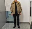AKCLUB新复古回潮VINTAGE毛领飞行夹克男保暖休闲外套AK男装1604141 深卡其 M 实拍图