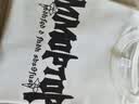 MMOPTOP个性字母印花短袖T恤男士夏季纯棉宽松半袖潮流上衣M0028白色XL 实拍图