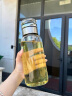 恩尔美（nRMEi）茶水分离杯大容量男士泡茶杯冷泡杯高硼硅耐热便携办公室喝水杯子 【茶水分离+杯套】本色 1000ml 实拍图