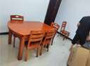 千禧盛世 实木餐桌椅子组合小户型餐厅家具 升级款(全实木) 138cm 一桌六椅 实拍图