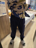 361°童装 儿童裤子春季男女童3-14岁运动针织长裤 深藏青 160 实拍图
