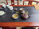 一米色彩中式实木茶桌阳台喝茶桌椅组合家庭用茶台烧水壶一体桌移动泡茶台 花梨色茶桌+1围椅+2月牙椅 1.2米旋转茶桌(底部上水电茶炉) 实拍图