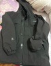 骆驼（CAMEL）三防户外休闲外套中性加绒运动风衣 J23CA6L6023 幻影黑 XXL 实拍图