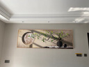 墨派客厅装饰画现代简约沙发背景墙壁画背有靠山超大尺寸横幅山水挂画 柿柿如意 180x60cm(适合2.2米沙发)晶瓷 实拍图