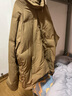 马登工装 美式休闲白鸭绒羽绒服户外防风面包服保暖外套男冬新年战袍 卡其色 3XL 实拍图