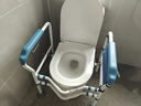 好步（HEPO）马桶扶手架子老年人起身架老人坐便器卫生间残疾人安全栏杆孕妇浴室扶手免安装打孔 四代豪华蓝色款（绑带夹片三重防前倾，吸盘脚垫） 实拍图