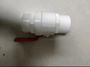 PVC易拧球阀门开关厨房下水道防臭防返水防倒灌50 75 110管塑料件 50管【易拧PVC球阀】 包胶钢柄 实拍图