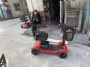 皮皮熊代步车四轮代步电动车成人老年代步电动车老人残疾人代步车小红车 S1单座红【智能款】铅电+跑40公里+安全驾驶系统 实拍图