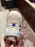 泰兰尼斯秋季童鞋女宝宝学步鞋软底机能鞋男童透气面包鞋白/蓝24码 实拍图