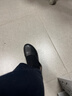 服务员工作鞋女黑色工装鞋女士皮鞋平底防滑正装职业面试女鞋单鞋 黑色 37 实拍图