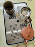 ORTOR茶盘储水式家用茶杯托盘双层沥水果盘水杯盘不锈钢沥水盘茶 小号储水茶盘组合（23*35） 实拍图