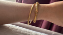 中国黄金（CHINA GOLD）无孔古法素圈黄金手镯足金素圈镯子结婚情人节生日礼物送女友妈妈 【古法无孔】圈号58 约5g 实拍图