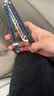 YY小刀yy钢鹦鹉螺 夜光款蝴蝶刀【桔梗balisong】不锈钢安全未开刃 黑蓝白刃【夜光款】 实拍图