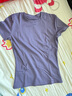 徽昂瑜伽服女运动短袖t恤紧身速干衣运动服上衣健身服显瘦跑步紫色M 实拍图