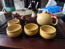 古悦堂宜兴名家纯全手工紫砂壶茶壶茶具黄金段泥西施壶200毫升 刻绘款 200ml 实拍图