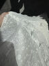 UNIFREE【明星同款】蕾丝吊带连衣裙不规则纯欲中长款蛋糕裙 白色 S 实拍图