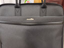 树杰 手提文件包公文包男文件袋手拎商务包手提袋牛津男士收纳防水大容量双层定制印刷 619款黑色 实拍图