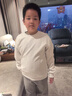 顶峰保罗（Dingfengbaoluo）长袖T恤男春季百搭时尚提花卫衣宽松潮流上衣服JE2221白色M 实拍图