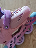 斯威（SWAY）溜冰鞋儿童男女童中小学专业轮滑鞋平花休闲滑冰旱冰鞋成人直排轮 清新粉+一体支架 S (适合3-7岁)日常鞋码27-32 实拍图