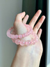 【招桃花】粉水晶手串马达加斯加果冻体粉晶女款转运手链小众礼物 【招桃花】8~9mm粉水晶手链 实拍图