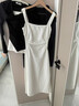 佐叙白色吊带连衣裙女2025新品夏季薄款海边度假风中长款裙子女装显瘦 白色宽式吊带连衣裙 当/次日达 M （90-110斤） 实拍图