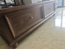 三佑美式复古实木电视柜客厅2025新款轻奢高级感胡桃色中古风电视高柜 复古美式-1.3米茶几【胡桃色】 实拍图