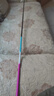 小物竿超短迷你小手竿便携超细钓鱼竿溪流竿钓虾竿儿童鱼竿钓小鱼 1.8m28调迷你冰蓝粉 实拍图