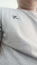 特步（XTEP） 运动短袖男装t恤衫秋季透气冰丝感速干上衣吸汗棉T跑步健身篮足 浅花灰-logo(全棉100%) M (170/92A)【现货速发】 实拍图