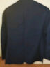 罗蒙（ROMON）西服男士小西装外套职业正装修身休闲伴郎服 黑色3XL 实拍图