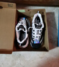 斯凯奇（Skechers）女鞋夏季奶茶熊运动厚底时尚复古老爹鞋149906 黑色/白色/BKW 36 【正码正拍】 实拍图