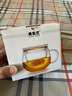 美斯尼 茶杯玻璃茶水分离杯茶具花茶杯加厚耐热玻璃水杯居家办公泡茶杯 小蜜蜂（加厚款）320毫升 实拍图