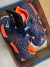 李宁重燃断码男童鞋子中大童透气网面2025秋季儿童皮面运动休闲跑步鞋 1712深蓝橘单网 32 实拍图