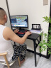 飞旺藤达折叠桌电脑桌家用简约学习书桌办公培训长条桌户外地摊桌子单双层 80*40*75CM【黑胡桃】 实拍图