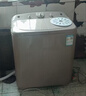YANGZI扬子集团洗衣机半自动家用宿舍出租房大容量双桶双缸波轮内衣儿童小型迷你甩干脱水家用 10.5公斤强劲电机-小型波轮 实拍图