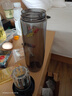鸿迪磁弹泡茶杯茶水分离杯磁吸塑料水杯子男士喝茶大容量运动车载便携 时尚黑+防烫杯套 800ml 实拍图