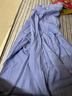 皮尔卡丹（pierre cardin）外穿垂感纯棉衬衫女24春夏韩版宽松休闲薄款衬衣长袖防晒上衣 蓝色 L 【105-115斤】 实拍图