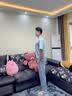 俞兆林（YUZHAOLIN）睡衣男夏季薄款韩版大码可外穿学生春秋天莫代尔居家服男士套装 NSALM-88919【凉感莫代尔】 3XL 男生（建议180-220斤） 实拍图
