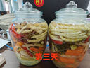 玻璃泡菜坛子密封罐储物罐腌菜坛子咸菜缸储物瓶家用加厚大号瓶子 格纹款2200ml*2只 实拍图
