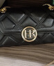 HR赫莲娜包包女包菱格链条包女小包女士单肩斜挎包女生日礼物 黑色(升级头层牛皮) 实拍图